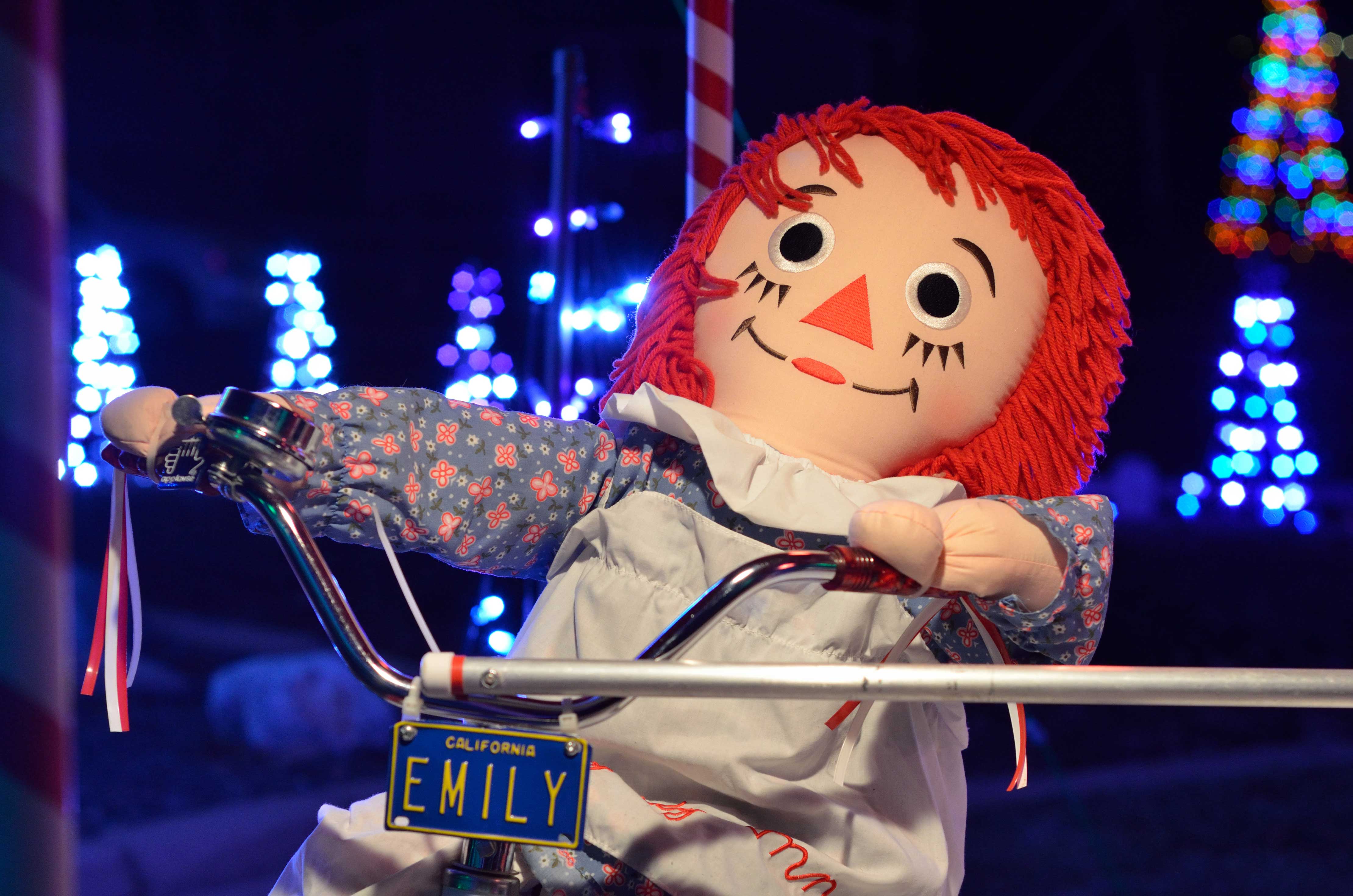 A picture of Emily on the carousel.