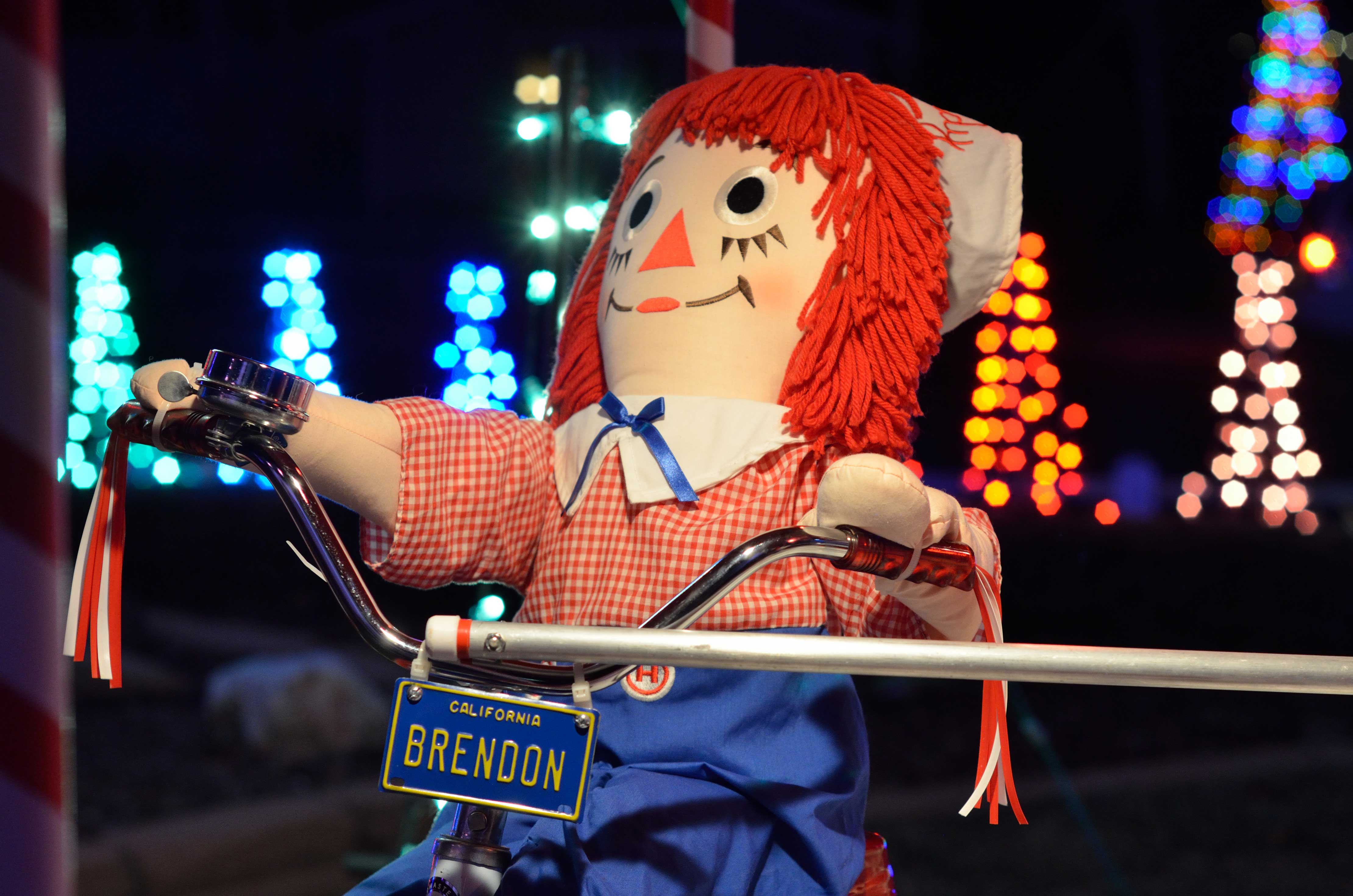 A picture of Brendon on the carousel.